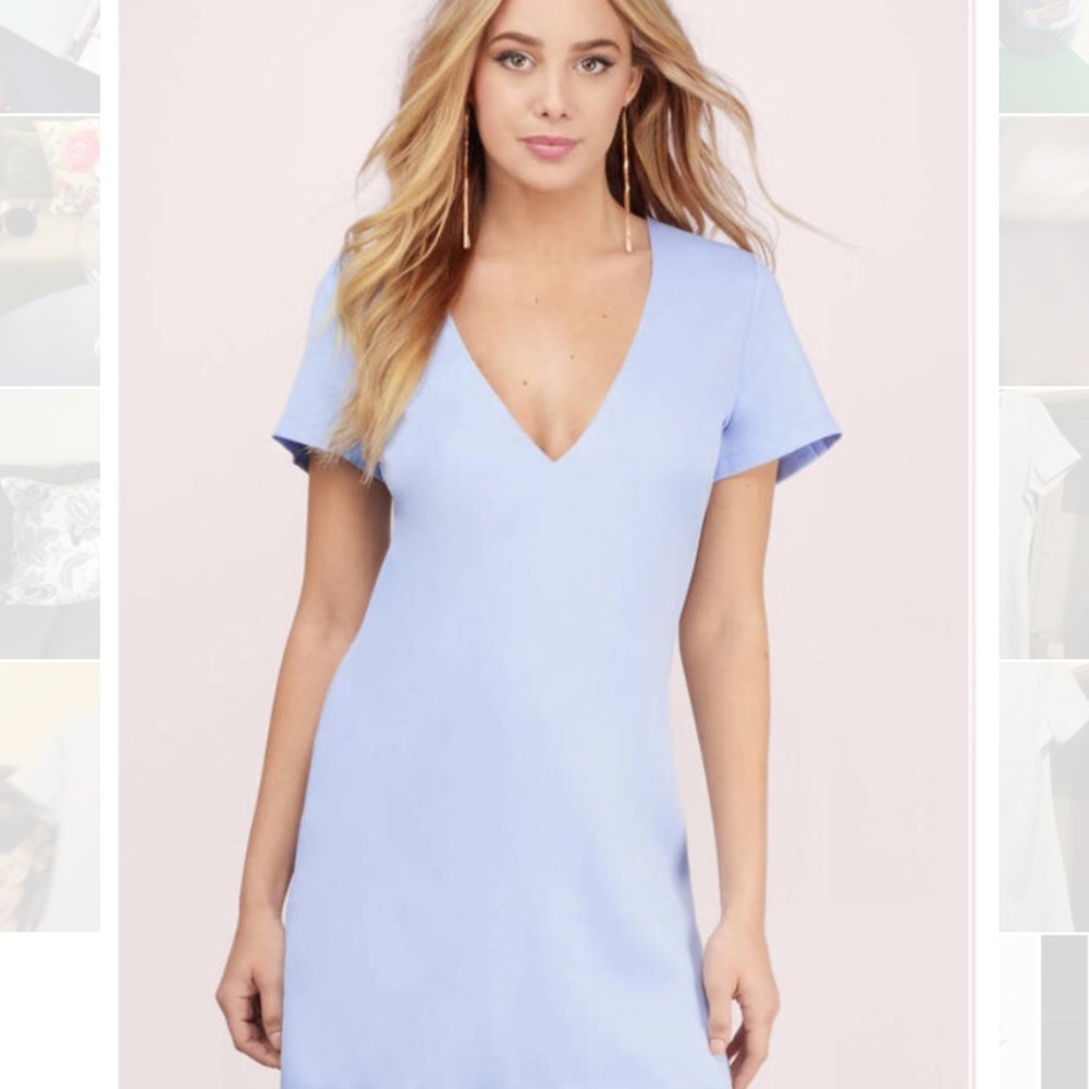 TOBI Sweet Intentions Light Blue Dress NWT Medium
